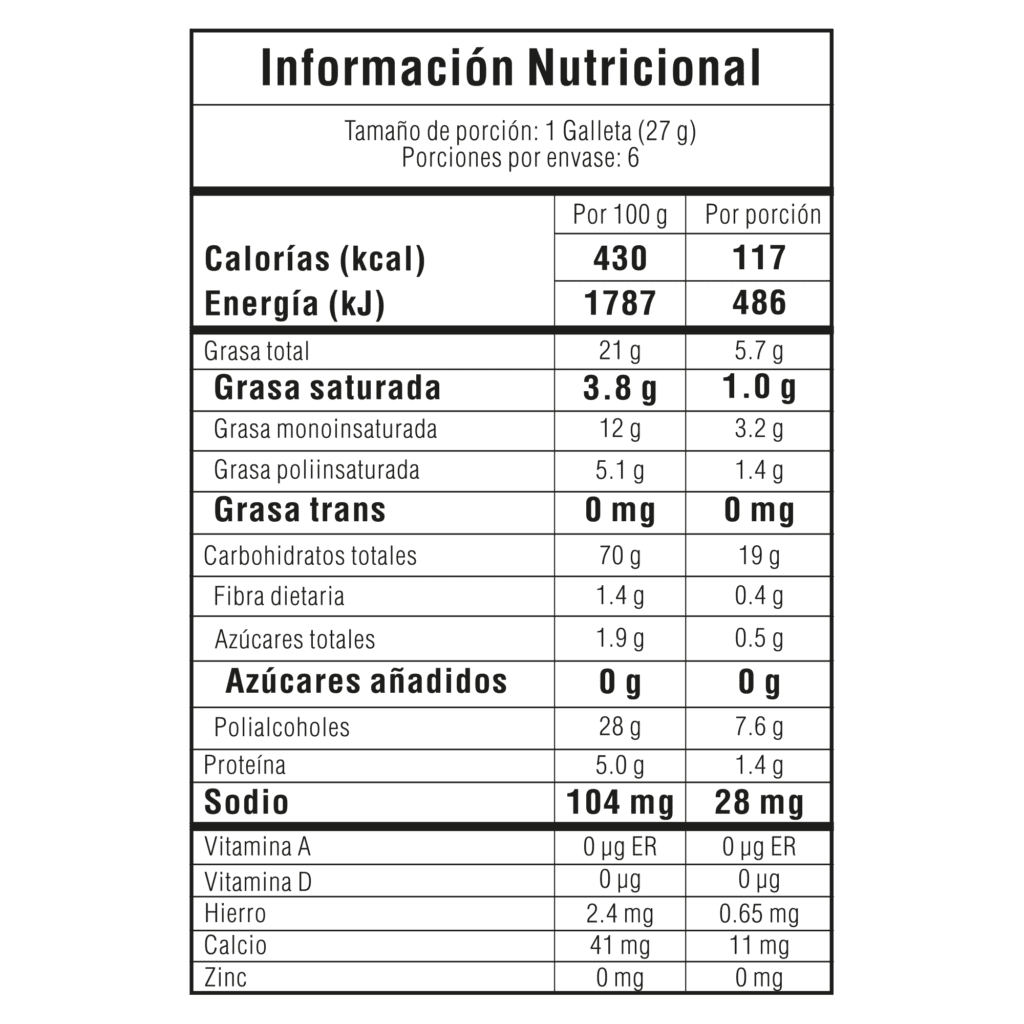 Galleta wafer kiwi - TOSH - Cuídate, no te castigues