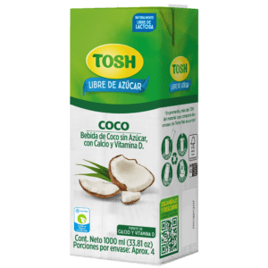 Producto bebida de coco sin azúcar TOSH
