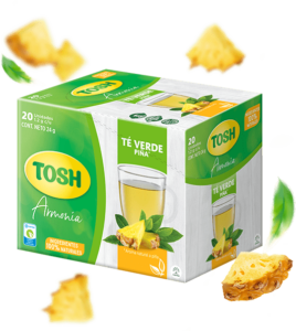 infusión té verde piña TOSH