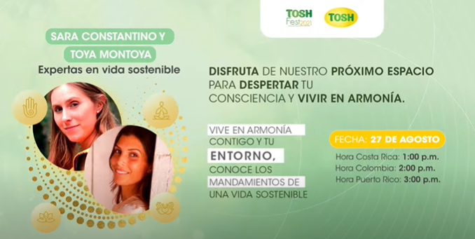 Mandamientos de una vida sostenible Toshfest 2021
