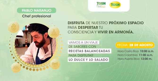 TOSH FEST 2021- RECETAS BALANCEADAS PARA TU DÍA A DÍA