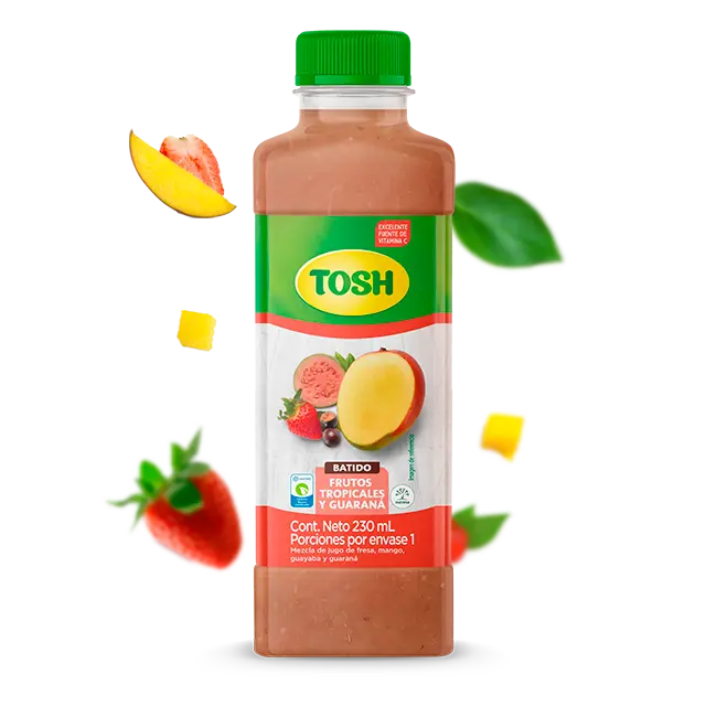 Producto batido frutos tropicales y guaraná TOSH